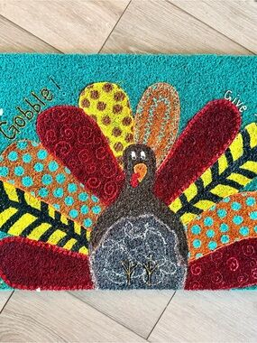 Hand painted Fall/Thanksgiving Door Mat